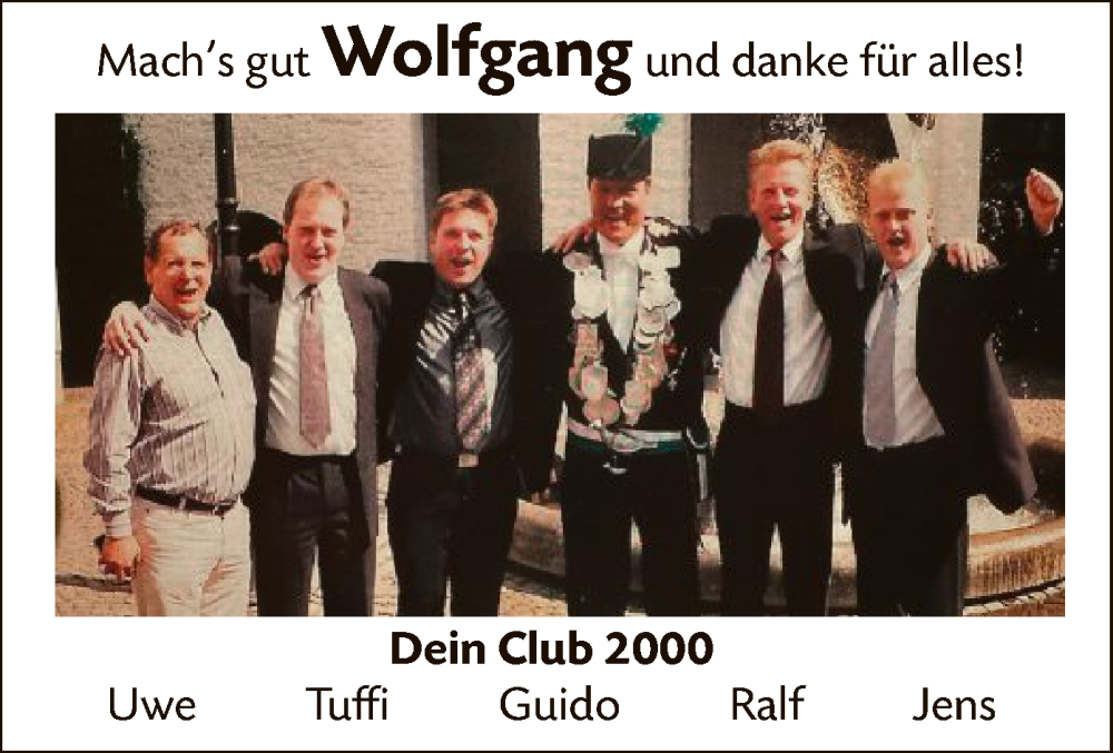  Traueranzeige für Wolfgang  vom 23.11.2024 aus WA